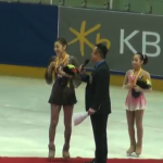 Yu-Na Kim Receives Gold Medal at the 2013 Korea National Championship Victory Ceremony