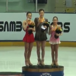 Yu-Na Kim Receives Gold Medal at the 2013 Korea National Championship Victory Ceremony